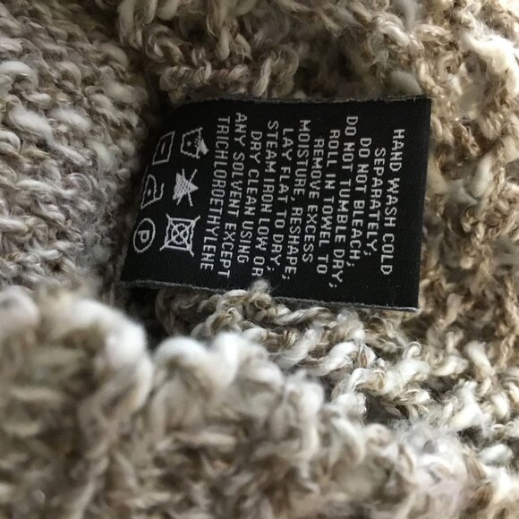 LAFAYETTE 148 Open Knit Linen Cotton Sweater S Taupe Gray Layering Lightweight - Picture 7 of 10